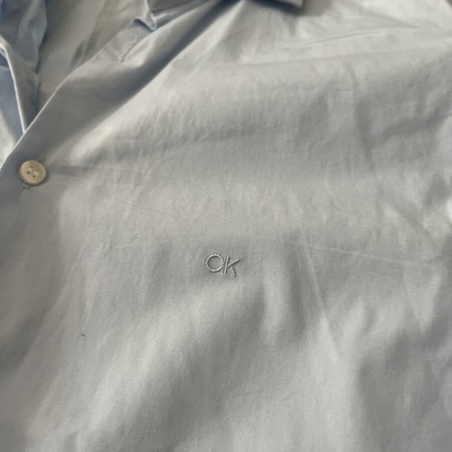 Calvin Klein Poplin Stretch Shirt slim fit, like new, size M, light blue