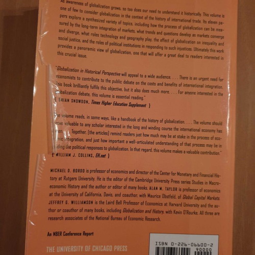 Globalization in Historical Perspective used, paperback academic book
