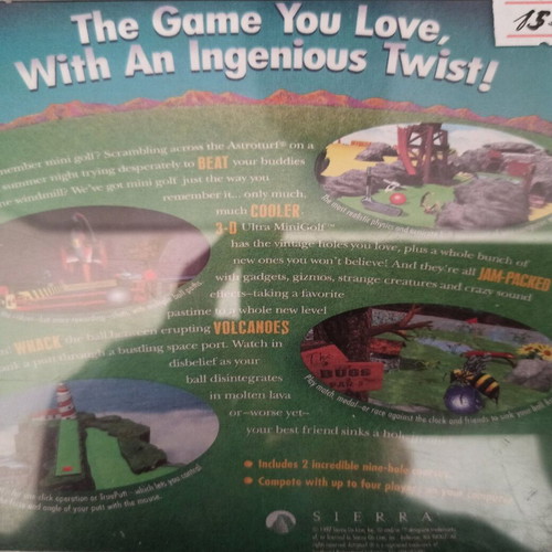 3D Ultra Minigolf PC like new, compatible with Windows 95