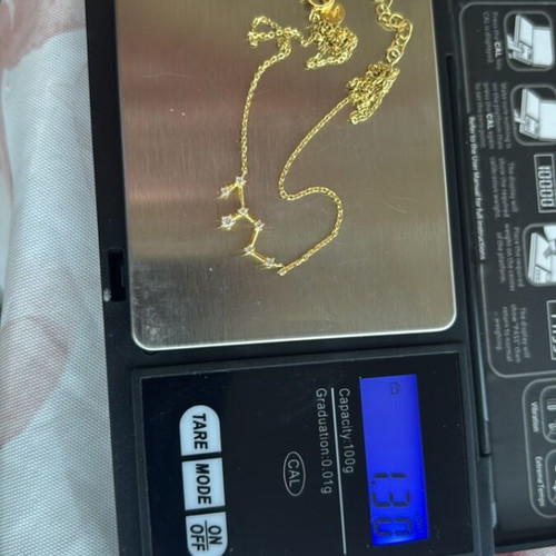 Swarovski women's necklace silver 925 with gold plating and Scorpio constellation like new