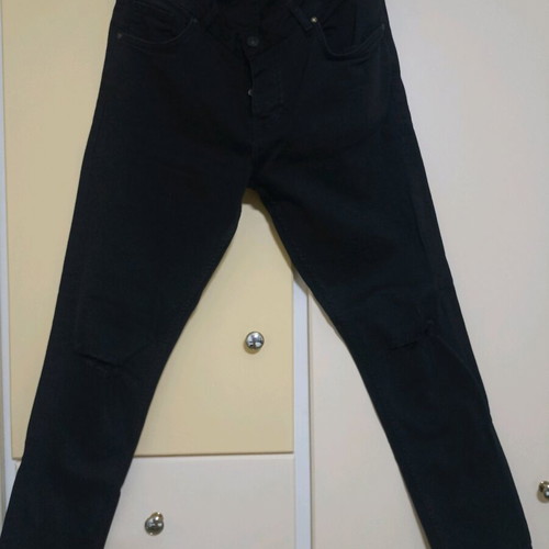 Men's black skinny jeans new, size L