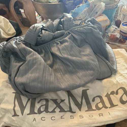 Max Mara shoulder bag like new, large soft blue