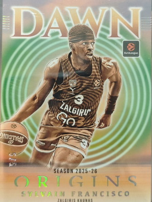 Κάρτα Panini Euroleague Origins Dawn Sylvain Francisco σαν καινούργιο 5/5