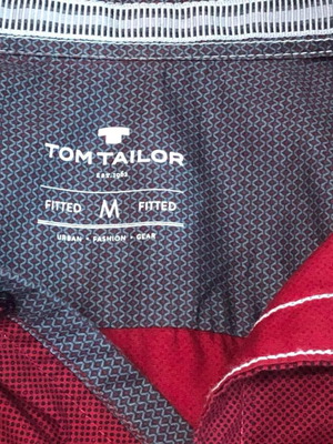 Πουκάμισο Tom Tailor καινούργιο, μπορντο, μέγεθος M