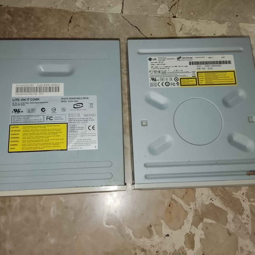 DVD-ROM and DVD-RW drives used