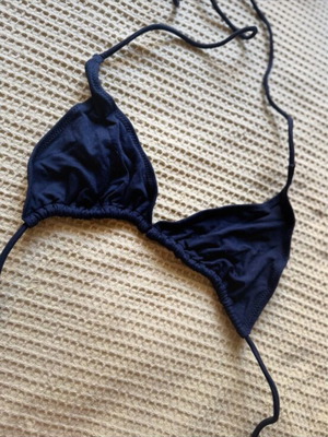 Triangle bikini top like new, black, sizes XS and S