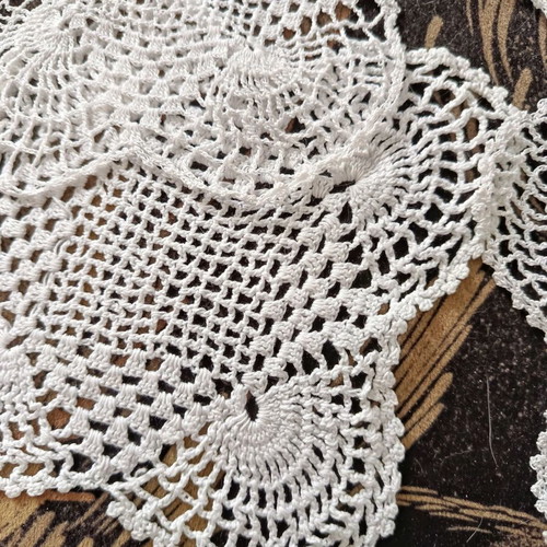 Set of 7 handmade crochet doilies