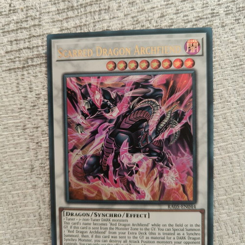 Yu-Gi-Oh Scarred Dragon Archfiend Ultra Rare Card like new