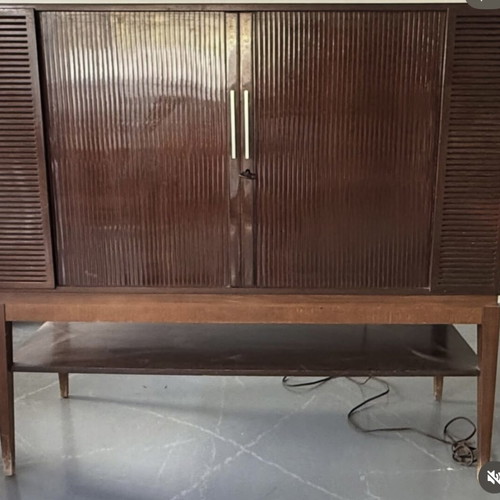Television Loewe Opta Floor TV 1970 used, rare antique