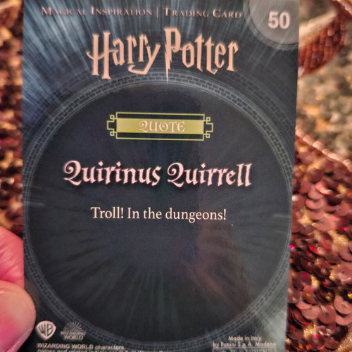 Harry Potter Crystal Collectible Card new from the Philosopher's Stone Panini