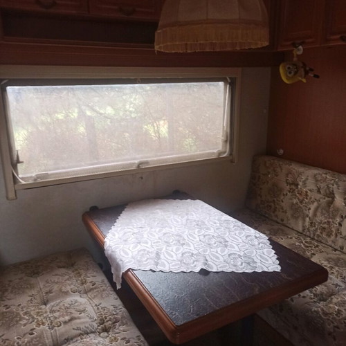 Hobby Prestige 5-Meter Caravan with Double Bed and Chemical Toilet