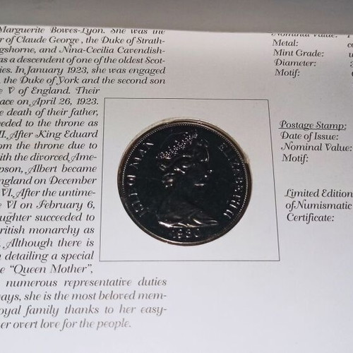 Gibraltar 1 Crown 1980 new commemorative coin Queen Elizabeth