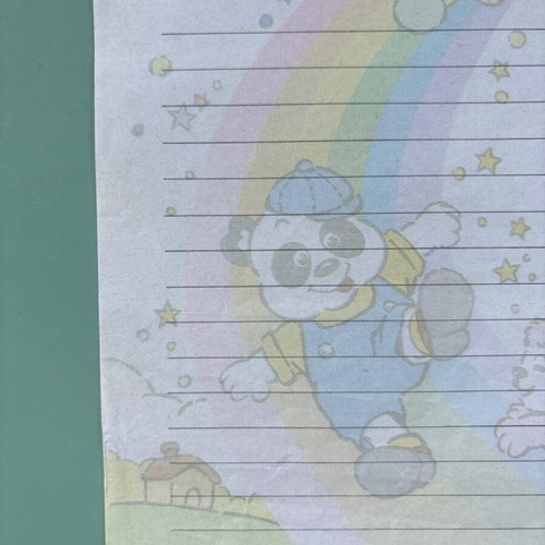 Letter sheet from the 1990s