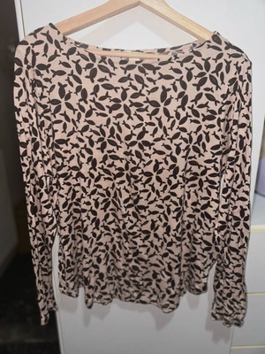 Emprime blouse H&M size L like new, beige and red