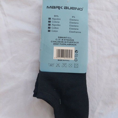 Cotton men's socks new, pack of 3 pairs, black