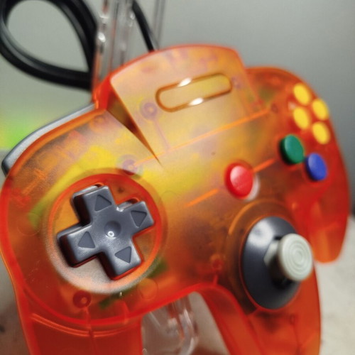 Controller for Nintendo 64 new, transparent orange