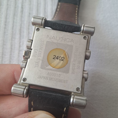 Nautica men's watch with Japanese movement and chronograph, like new