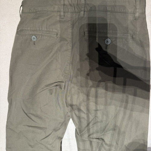 H&M khaki fabric men's pants, size S