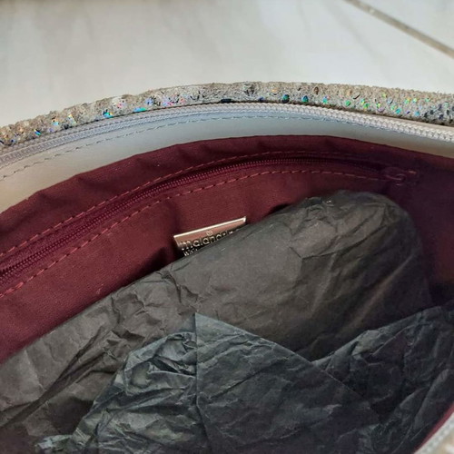 Silver shoulder bag used Made In Italia in very good condition
