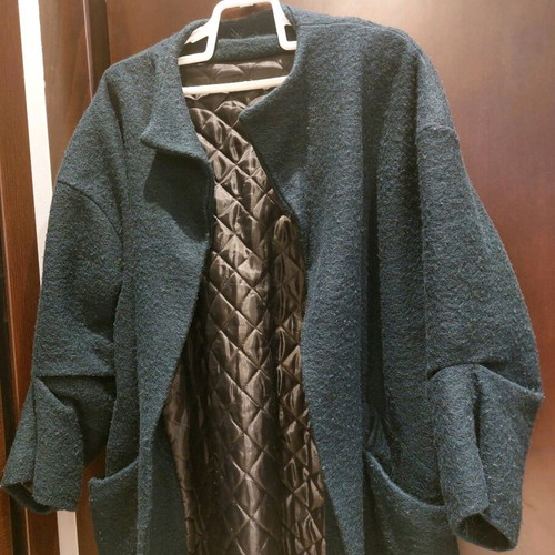 Alise wool coat oversize with belt, green