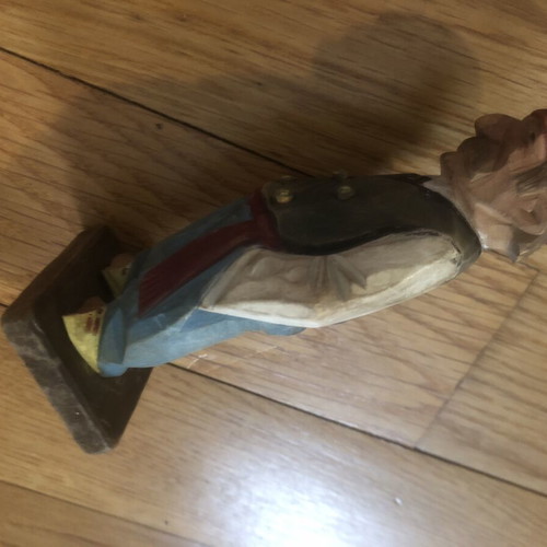 Trygg Mid Century Folk Art Wooden Figurine, hand-carved
