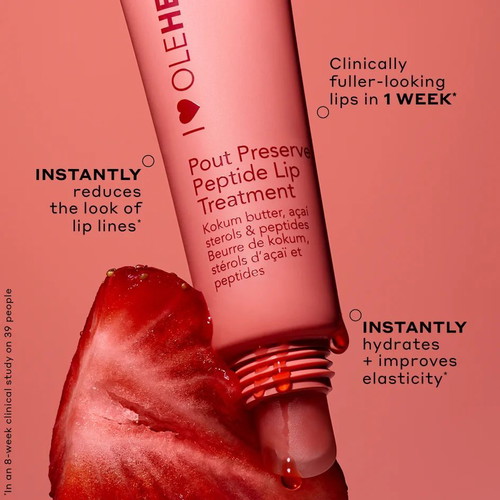 Pout Preserve Peptide Lip Treatment new, Strawberry Sorbet I love Henriksen
