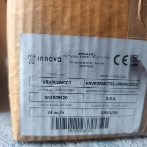 Innova HRC 02 SM ventilation units with heat recovery, pack of 3