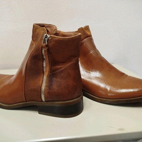 Brown ankle boots size 40 like new