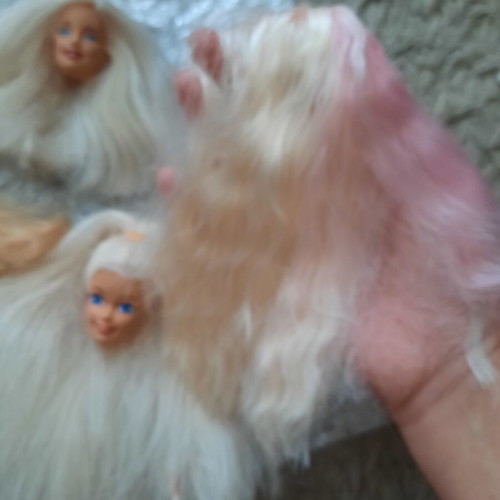 Barbie doll heads lot of 4 original Mattel for restoration