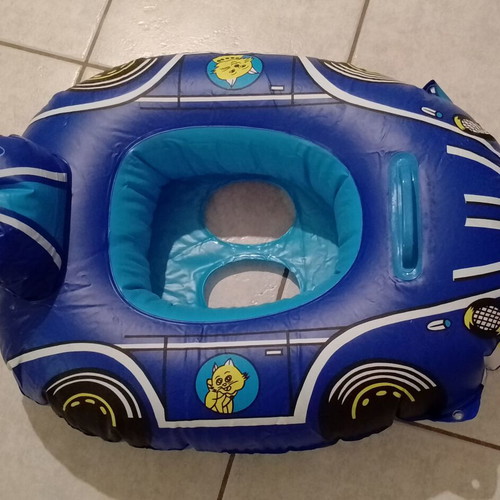 Baby inflatable float like new with cat design