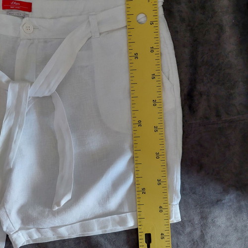 S.Oliver linen white women's shorts XL-2XL like new