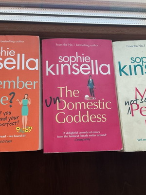 Книги използвани от Софи Кинсела: The Domestic Goddess, My Perfect Life, Remember Me