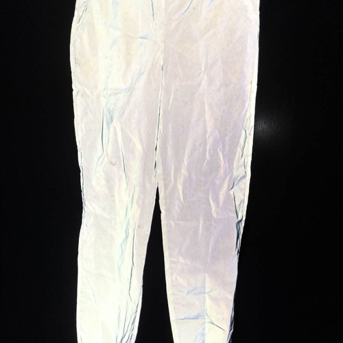 Reflective grey nylon pants, small size