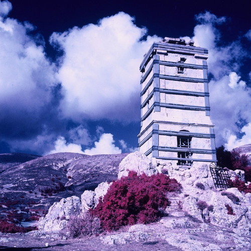 Aerochrome color infrared medium format film used