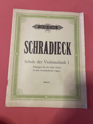 Schule der Violintechnik I sheet music used, Edition Peters