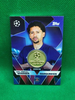 Κάρτα Marquinhos Topps Match Attax 2025-26 UCL Medal Winner καινούργια