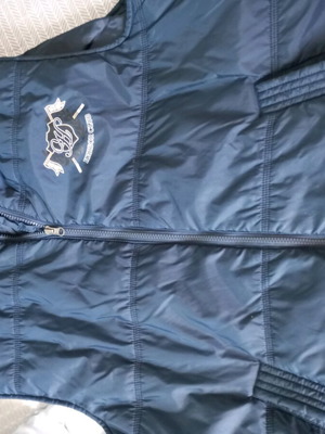 Sleeveless jacket like new, blue, size XXL
