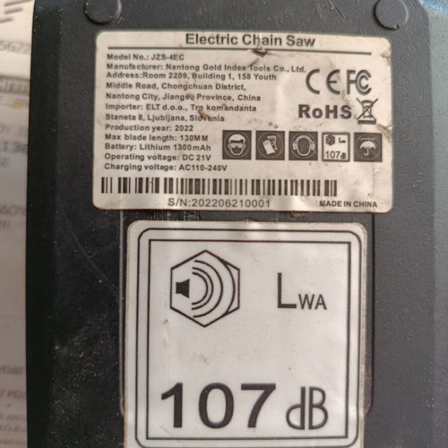 Battery Li-ion 21VF rechargeable, pack of 2