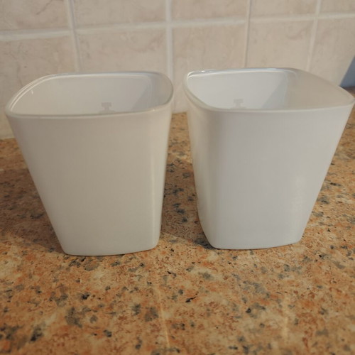 Disaronno Velvet set of 2 collectible glasses, white glass, limited edition