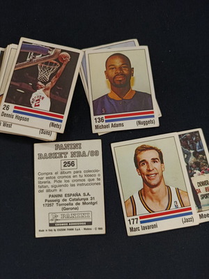 Αυτοκόλλητα Panini NBA 89 μεταχειρισμένα, σετ 39 τεμαχίων