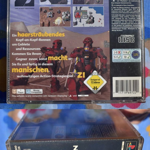 Z The Bitmap Brothers PlayStation PS1 game