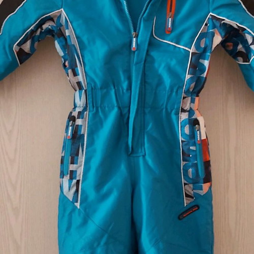Orchestra children's waterproof jumpsuit with microfleece lining and detachable hood new