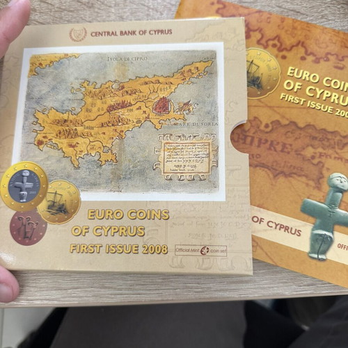 Euro Coins of Cyprus First Issue 2008 Official Mint Coin Set