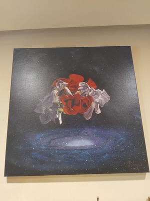 Oil painting Angel by Angelos Panagiotou like new