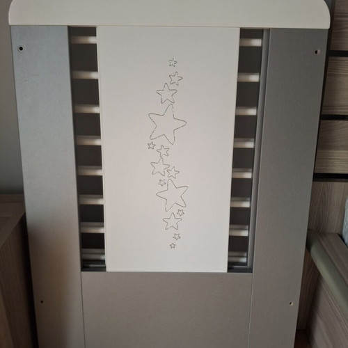 Baby Cot 60x120 used with star design and removable rails