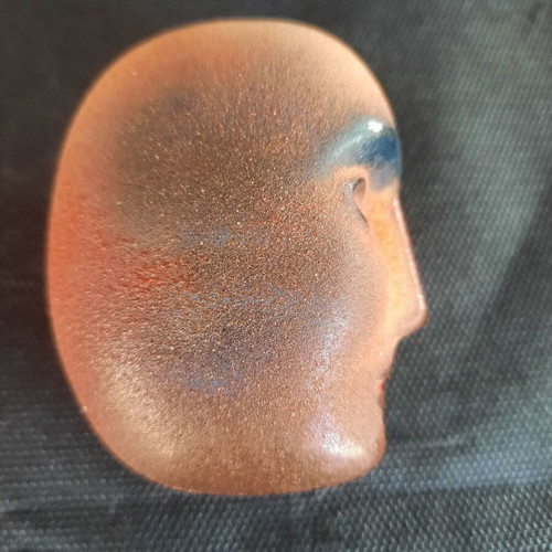 Brains Tor crystal sculpture handmade like new, Kosta Boda