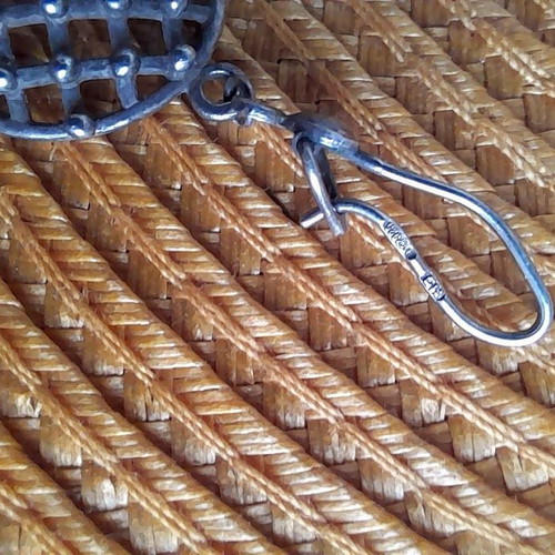 Silver 925 earrings like new with gift bag