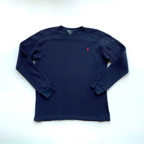 Polo by Ralph Lauren Kids Long-Sleeve Blue Jumper Size L 14-16 Years Used