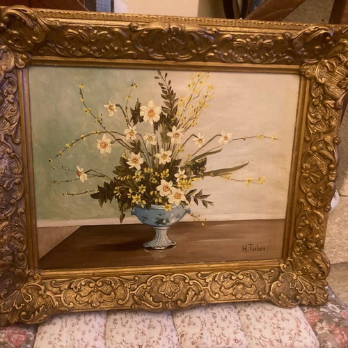 Painting frame like new, 35x30 cm with handmade frame