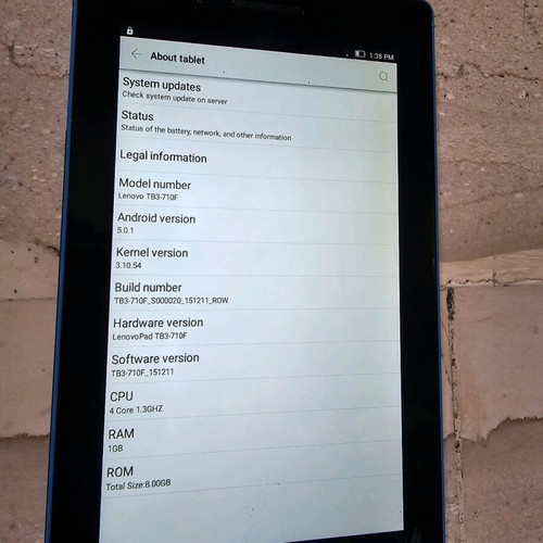 Lenovo Tab TB3-710F like new